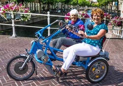 Fietsmaatjes on Van Raam Fun2Go duo bike