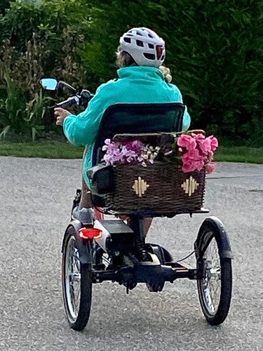 fietsen bij een burn out van raam fiets mieke rolie