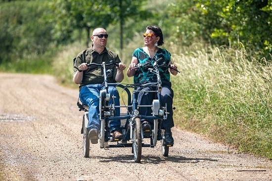 Fun2Go Doppelfahrrad Probefahrt Van Raam Kundenerfahrung Stoffel und Nele