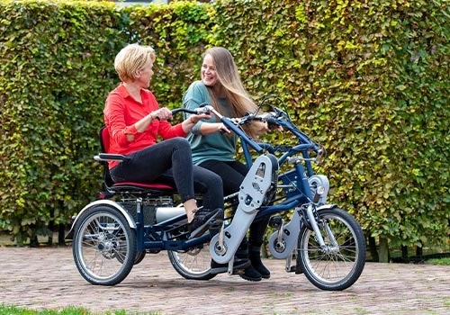 fun2go duofiets van raam aangepaste fietsen