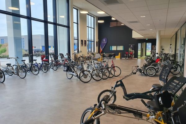 Van Raam showroom voor gratis proefrit met technisch adviseur