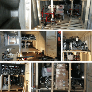 container with adaptive bikes to north america container with adaptive bikes to north america