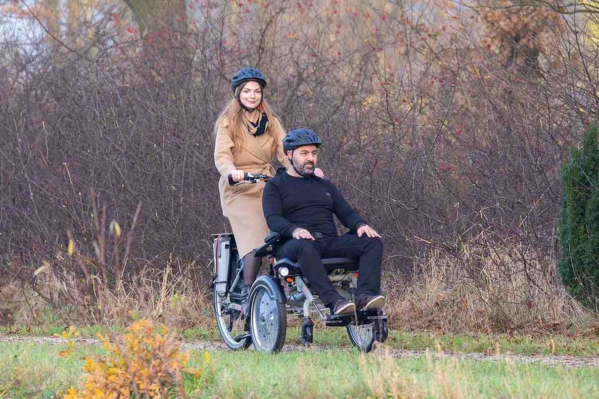 Fiets met 2 wielen vooraan Viktoria driewieler Van Raam