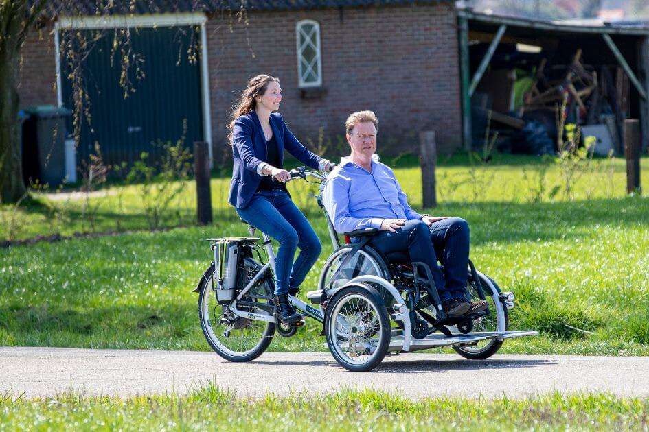 Fiets met 2 wielen vooraan Viktor driewieler Van Raam