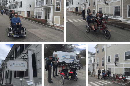 testing van raam adapted bikes at senior living testing van raam adapted bikes at senior living