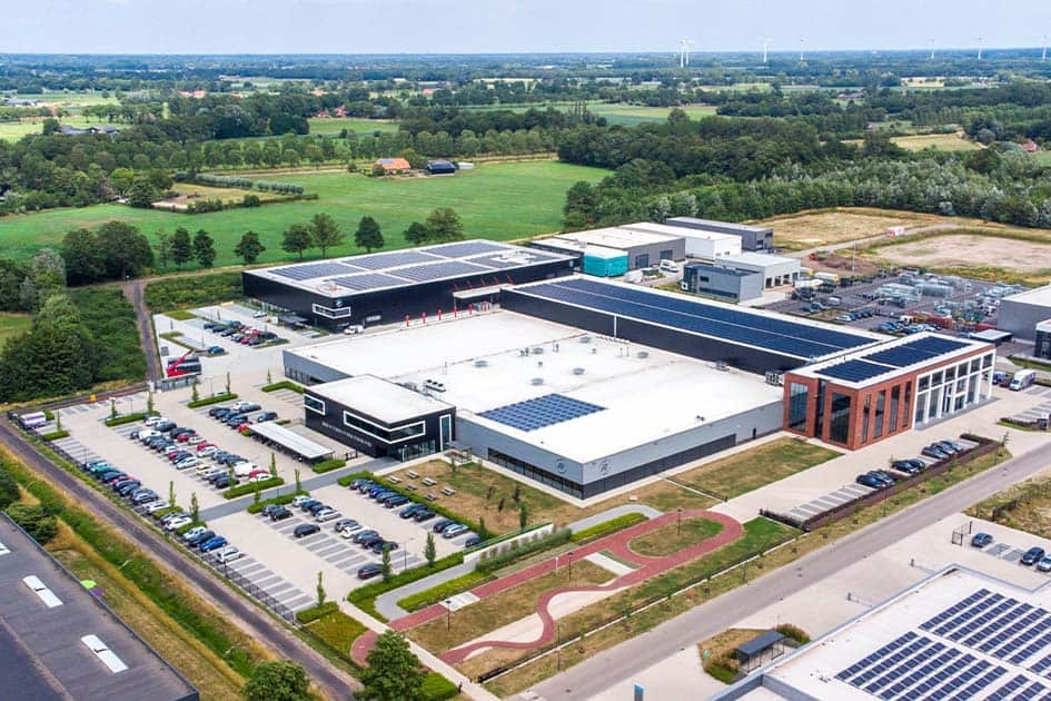 Van Raam bicycle factory Varsseveld with solar panels