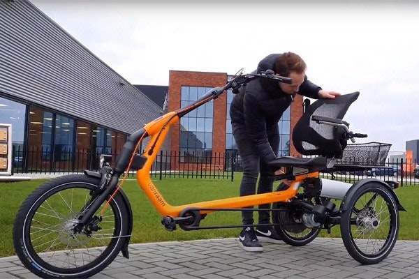 How to adjust the seat on the Easy Rider tricycle