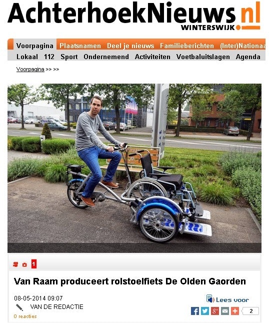 rolstoelfiets achterhoek nieuws