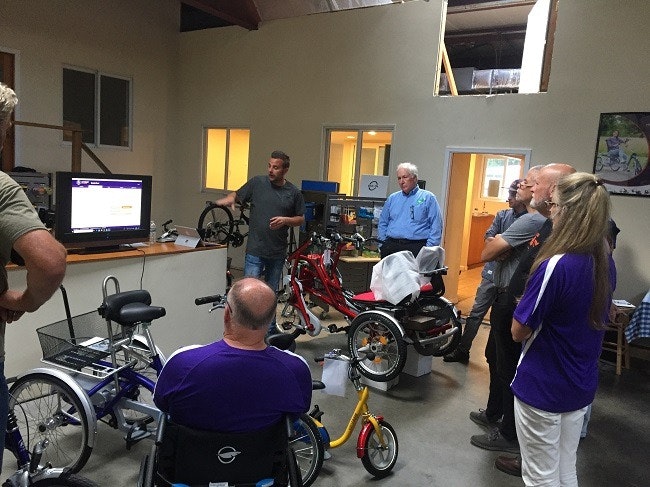 van raam gives service training to dealers in the USA