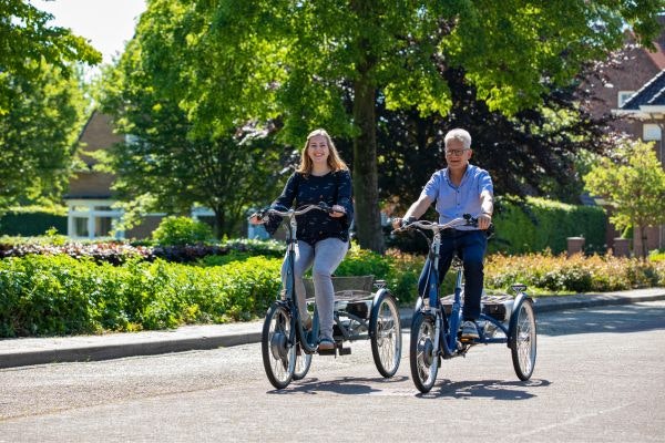 cycling after a stroke on a adapted van raam tricycle for 1 person