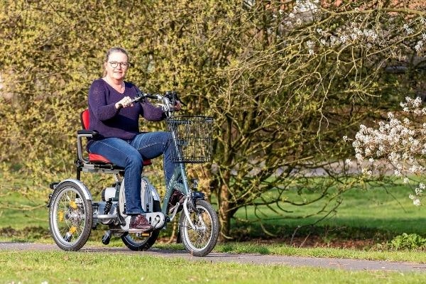 Scootmobielfiets Van Raam Easy Go fiets en scootmobiel met 3 wielen