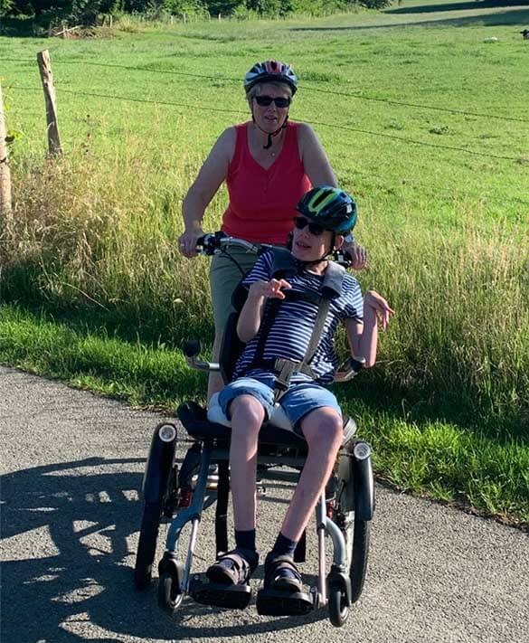 Kundenerfahrung Rollstuhlfahrrad OPair Familie Brandt