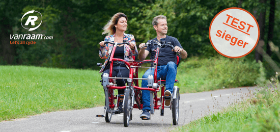 testsieger fun2go dreiradtandem