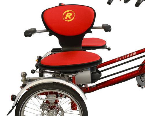 side by side tandem rotatable seat
