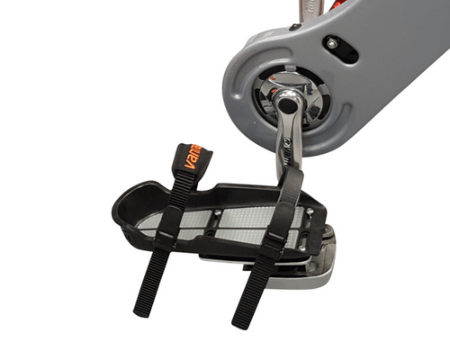 side by side tandem foot fixation on pedal