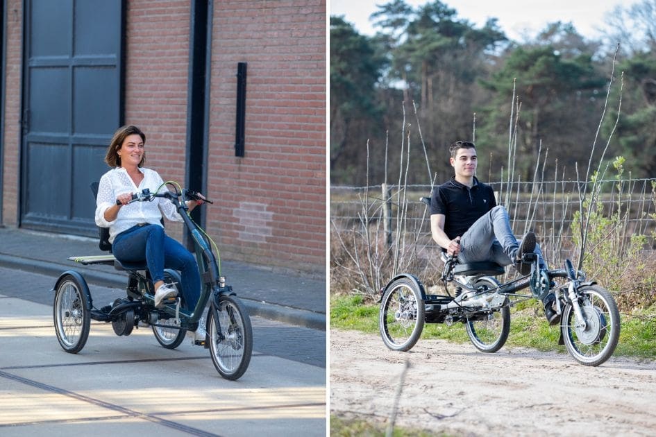 easy rider en easy rider small en easy sport driewielfietsen van raam