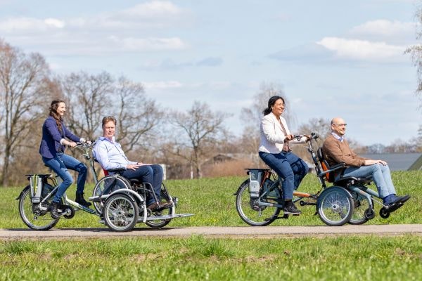 Wheelchair bikes made by manufacturer of special needs bikes Van Raam