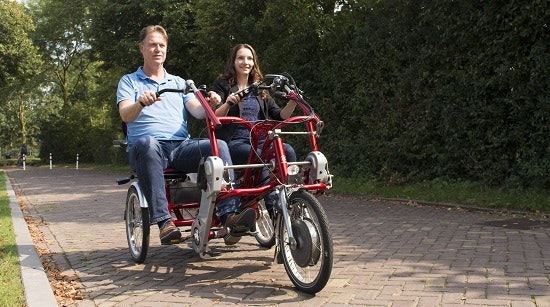 Video electric side-by-side tandem Fun2Go Van Raam