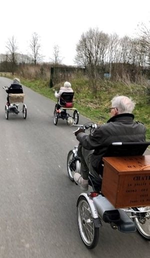 Cycling with electric tricycle Van Raam Easy Rider customer experience Albert Bloemendaal