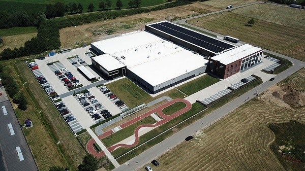 Van Raam adapted bike test track-photo with drone from the air