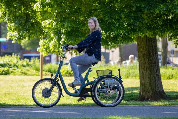 Unique riding characteristics Van Raam Maxi adult tricycle