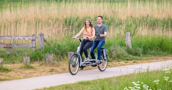 Unieke rij-eigenschappen van de Van Raam Twinny tandem hoge zitpositie