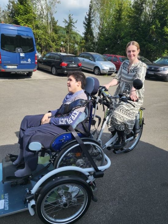 Customer experience Van Raam VeloPlus wheelchair bike Stefanie Robinson