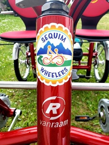 Sequim Wheelers with Van Raam Fun2Go side-by-side tandem