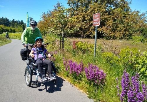 OPair rolstoelfiets van Van Raam bij Sequim Wheelers