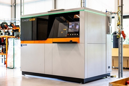 m2 cusing concept laser 3d metal printer at van raam