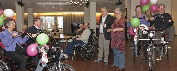 Tandem gehandicapten sponsoring geld sammeln