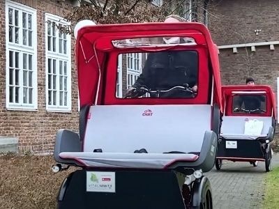 Van Raam elektrische Chat riksja aangepaste fiets voor steden in Duitsland