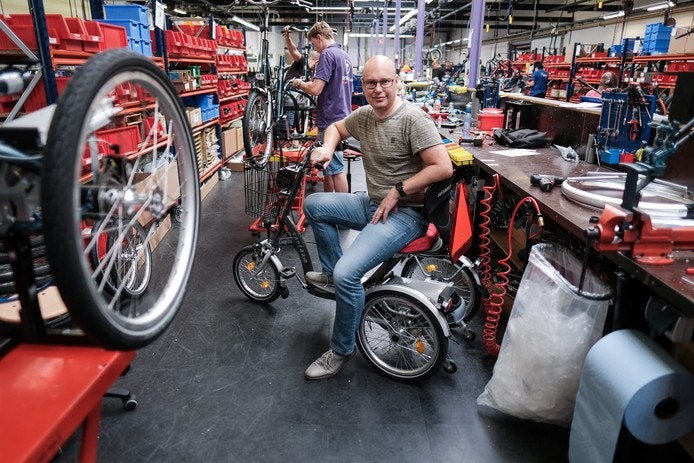 Van Raam fiets is onderdeel van revalidatie mkb innovatie award top 100