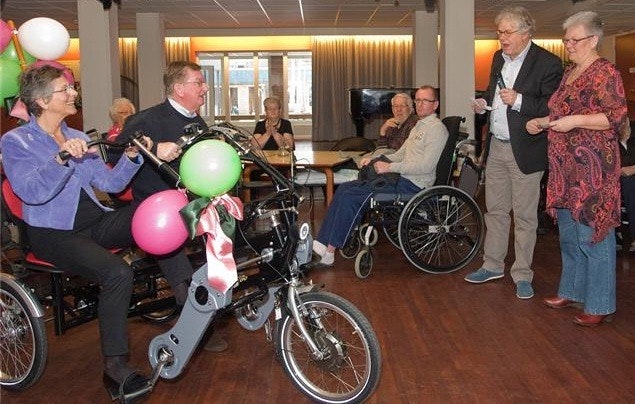 Tandem gehandicapten sponsoring geld sammeln