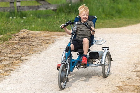 Unique riding characteristics Easy Rider Small trike bike Van Raam