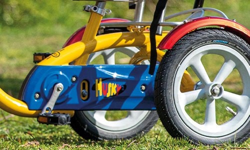 5 unique riding characteristics of the Husky children’s trike Van Raam crank shorteners