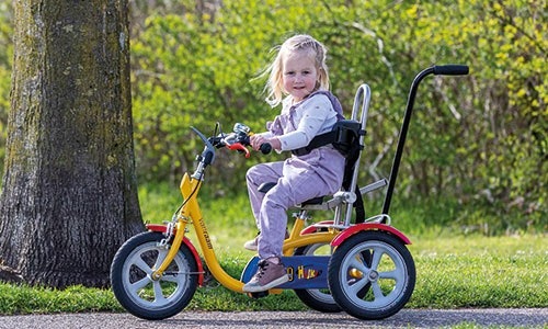 Unique riding characteristics of the Van Raam Husky children’s trike