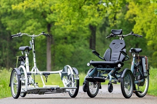 Wheelchair bicycle for several persons Van Raam