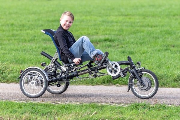 Unique riding characteristics of the van raam Easy Sport Small trike low step trough