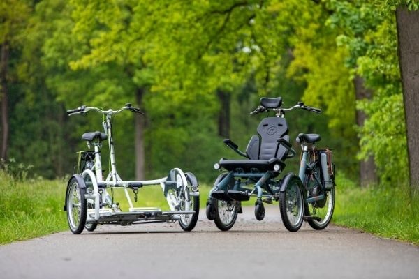 Van Raam wheelchair bikes OPair and VeloPlus