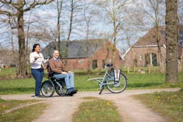 Opties voor Van Raam rolstoelfietsen deelbaar frame