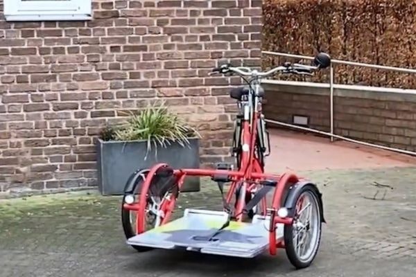 Van Raam electric special bikes veloplus wheelchair bike for cities in Germany
