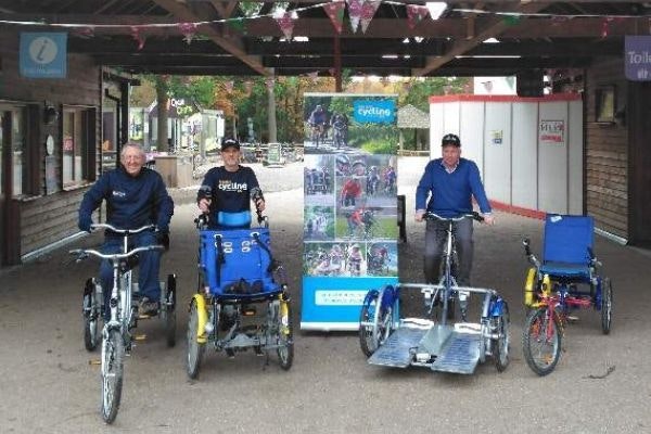 Van Raam Spezialfahrrader bei Alice Holt inclusive cycling