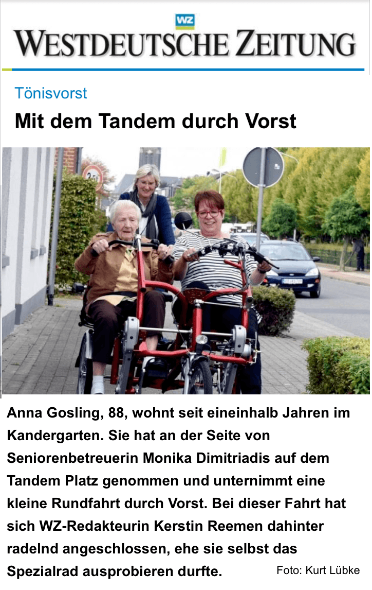 Mit dem Fun2Go tandem unterwegs