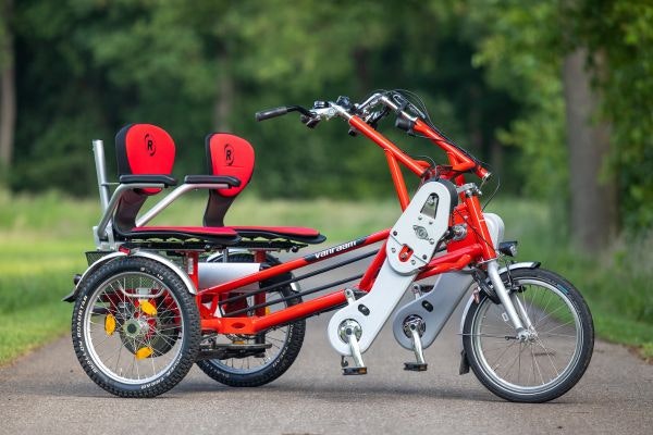 Velo duo Fun2Go a cadre renforce pour adultes en surpoids Van Raam