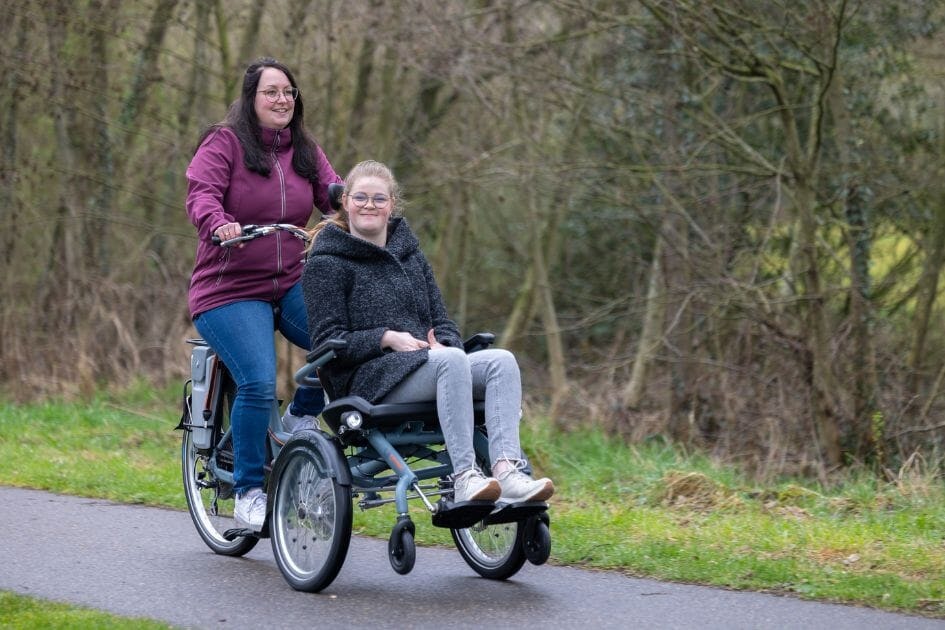 Van Raam Opair rolstoelfiets huren in Bremen met fietsproject Pedder