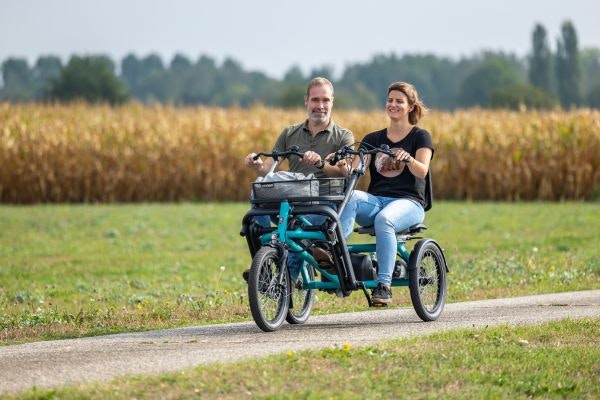 moteur arriere sur le fun2go velo duo de van raam