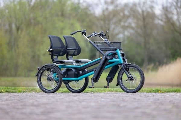 Van Raam fun2Go mit Tretunterstutzung als Alternative zum 4 radrigen Duo Fahrrad Van Raam fun2Go mit Tretunterstutzung als Alternative zum 4 radrigen Duo Fahrrad