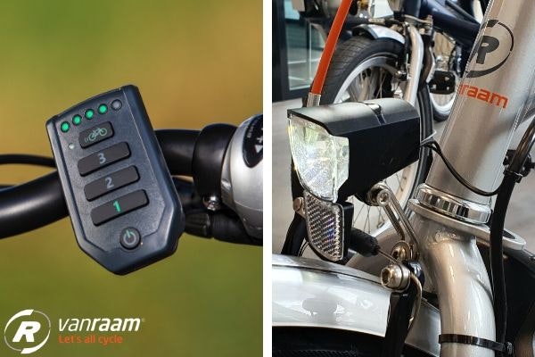 Lighting via the Van Raam electrical system