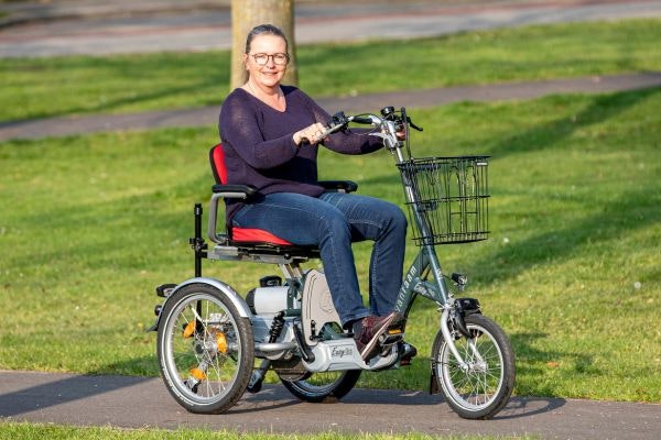 elektrische zitfiets easy go van raam